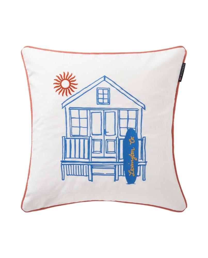 Beach House Organic Cotton Twill Pillow Cover