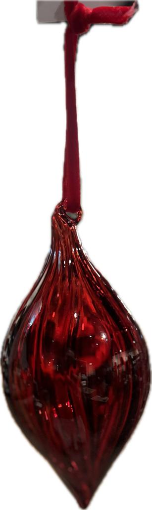 Glass drop burgunder 13cm