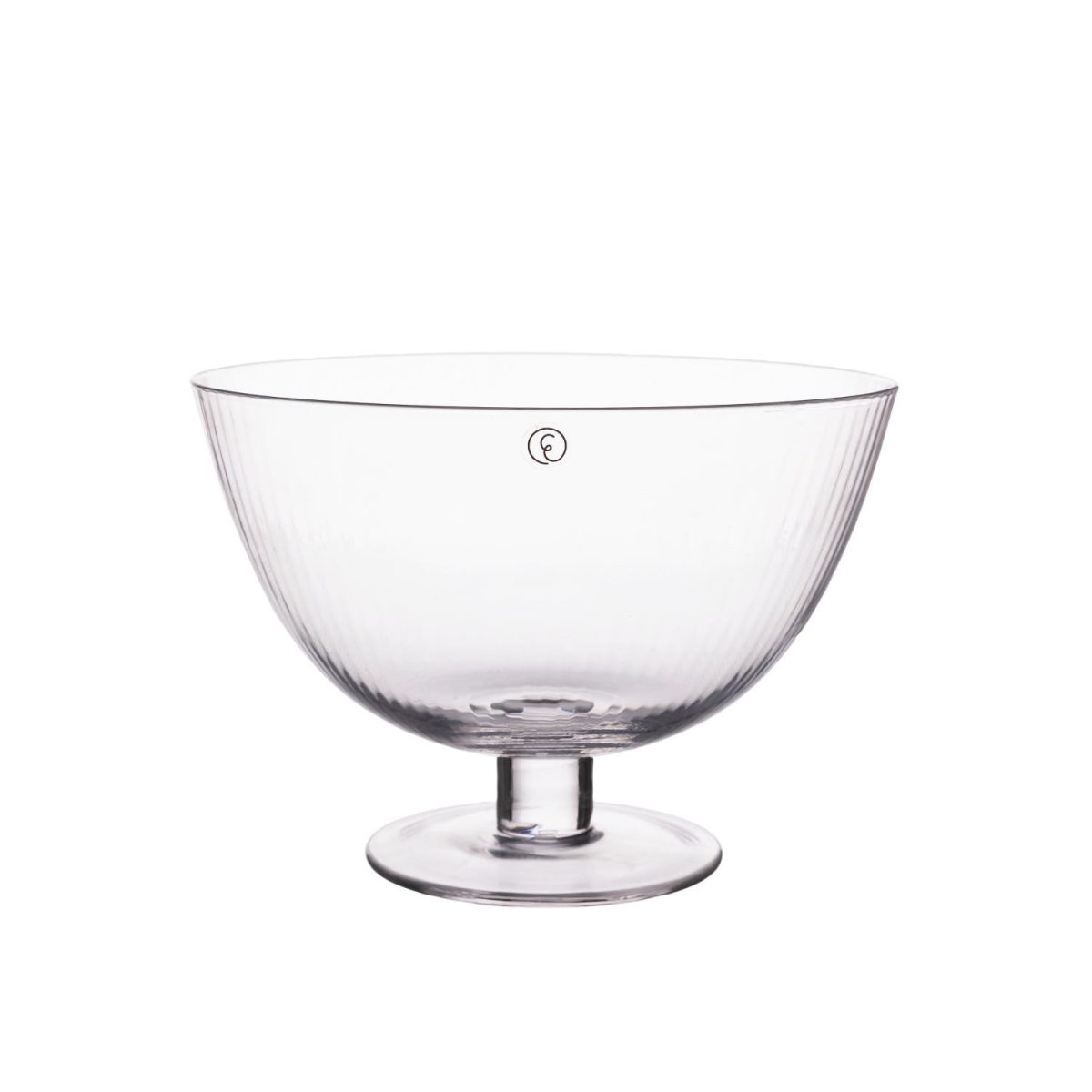 Glasskål på fot d 16,5 h 12 cm
