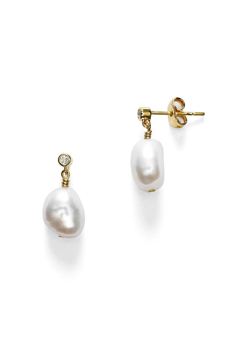 Pearly Earring - Gold