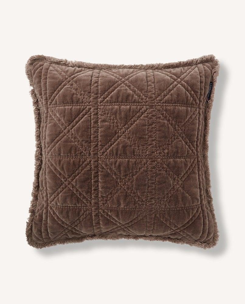 Rattan Quilted Organic Cotton Pillow with filling 50 X 50 cm