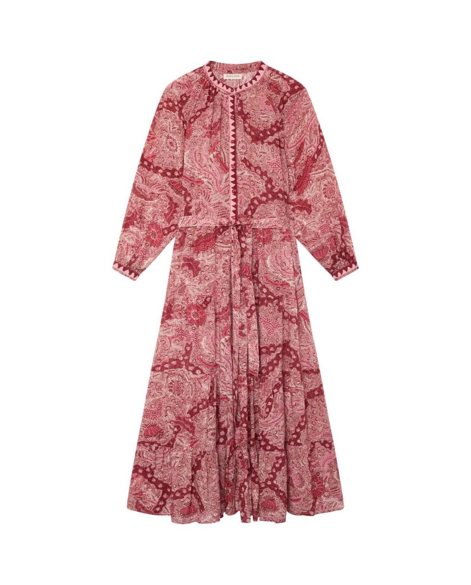 Red Java Tina Dress - Volcano