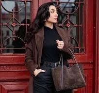 Florence L Suede Dark Brown