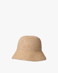 Day Raffia Crochet Bucket Hat Starfish Beige
