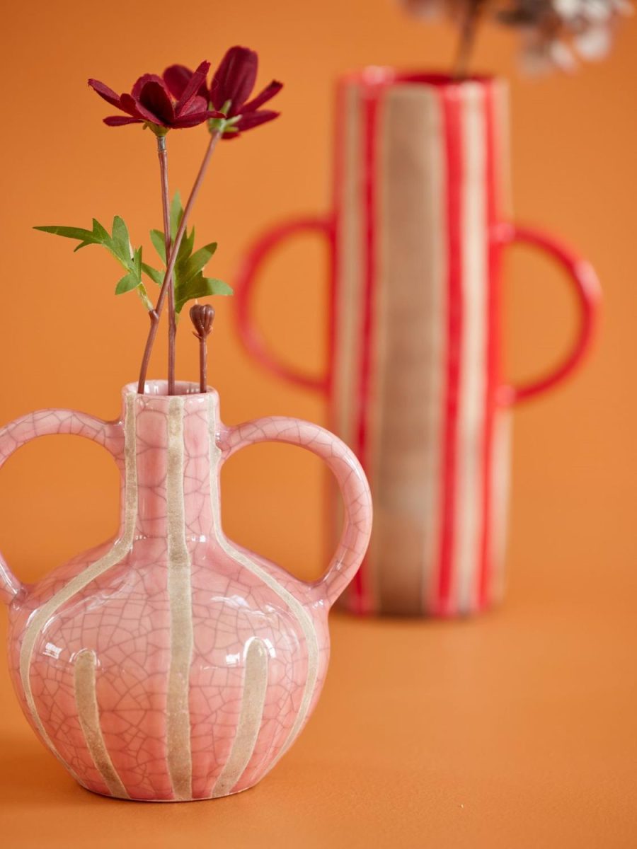 Keramikkvase, Myk rosa