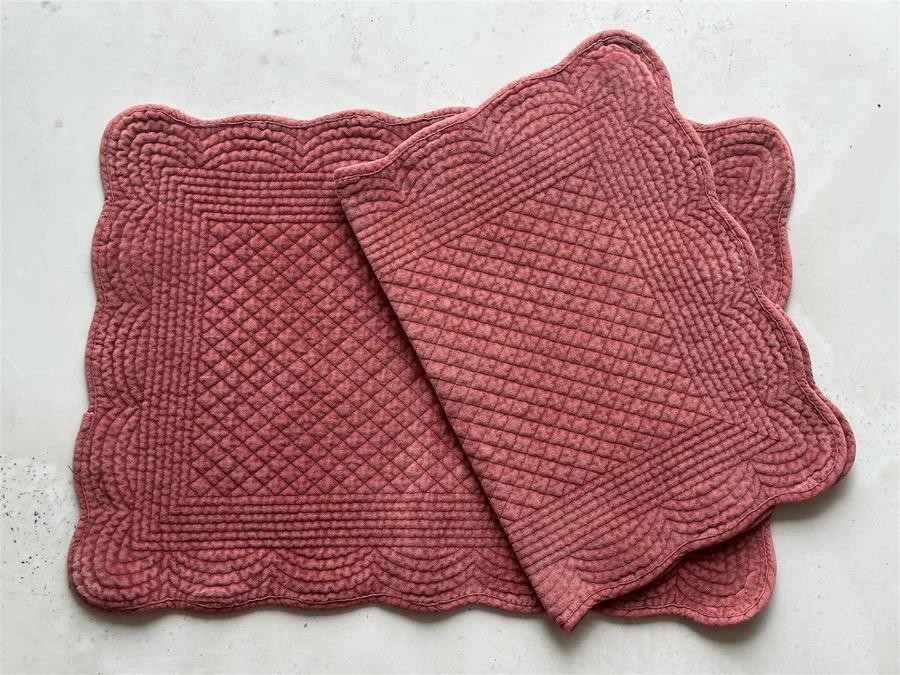 Spisebrikke Velour - Burgunder