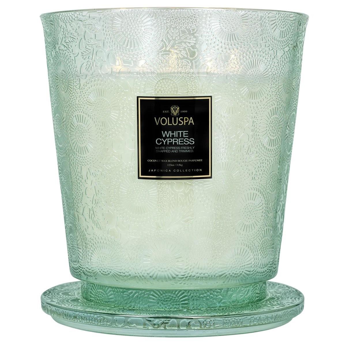 Boxed 3 wick Candle w.lid - White Sypress