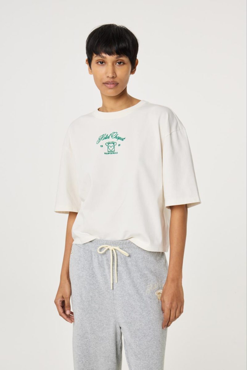 Benja T-Shirt Cozy White Green