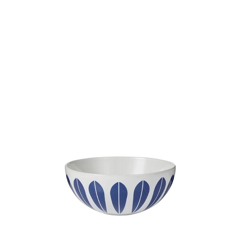 Lotus Bowl Small White / Dark Blue