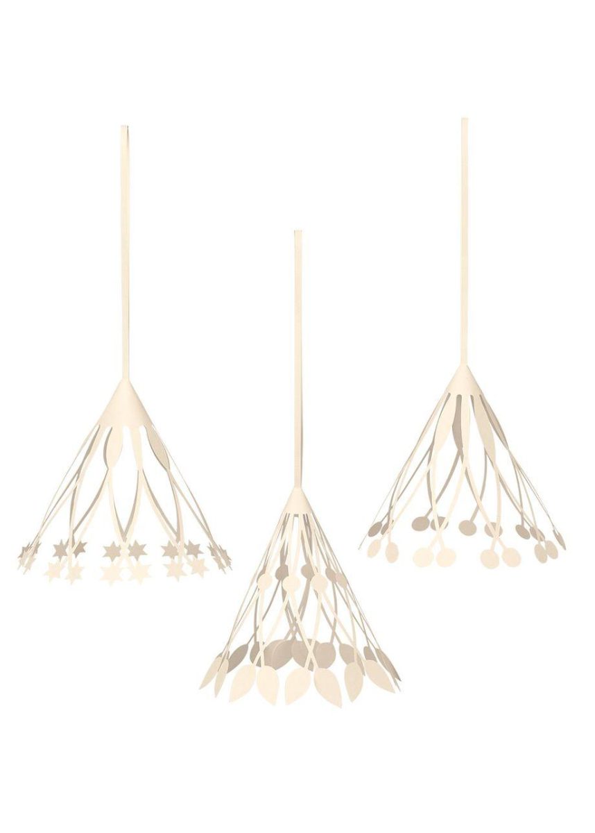 Christmas paper tassels set of 3