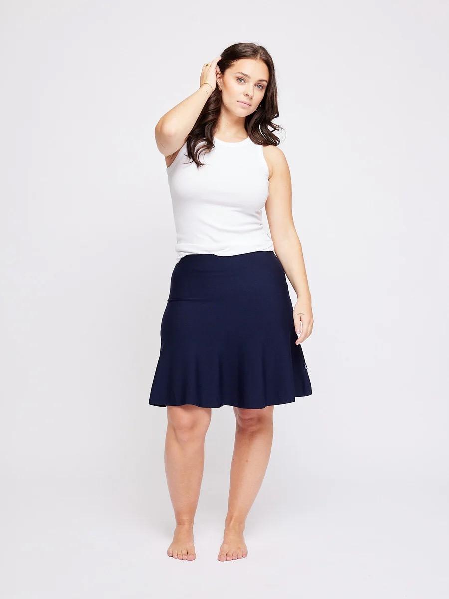 Triny Merino Skirt Navy