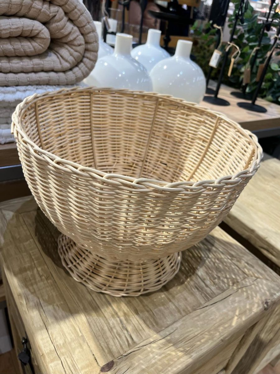Wicker Basket Dora Pot Low