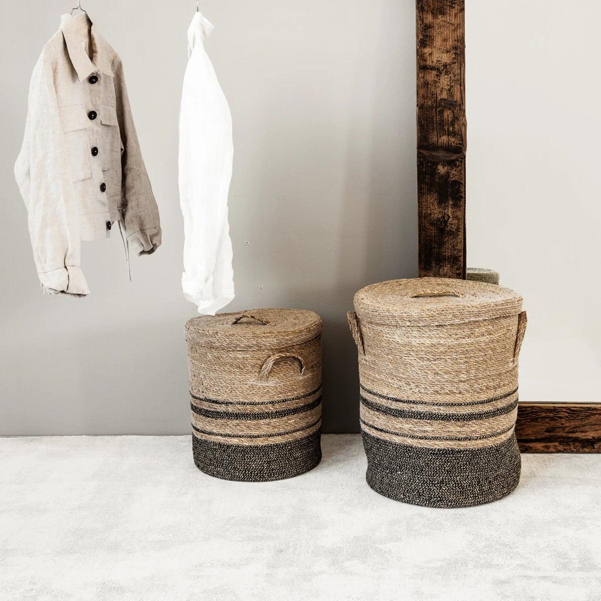 Kurv Sett 2 stk HDLaundry Natur