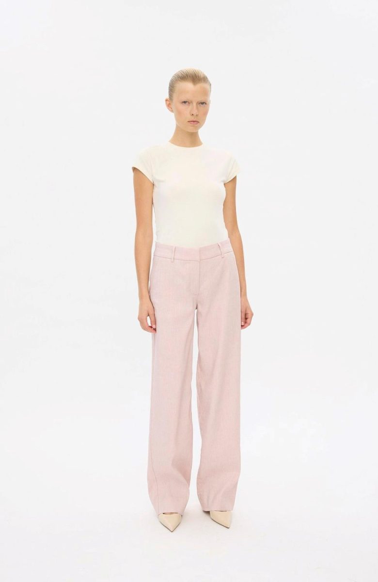 DenaFV Long Strawberry Cream Linen