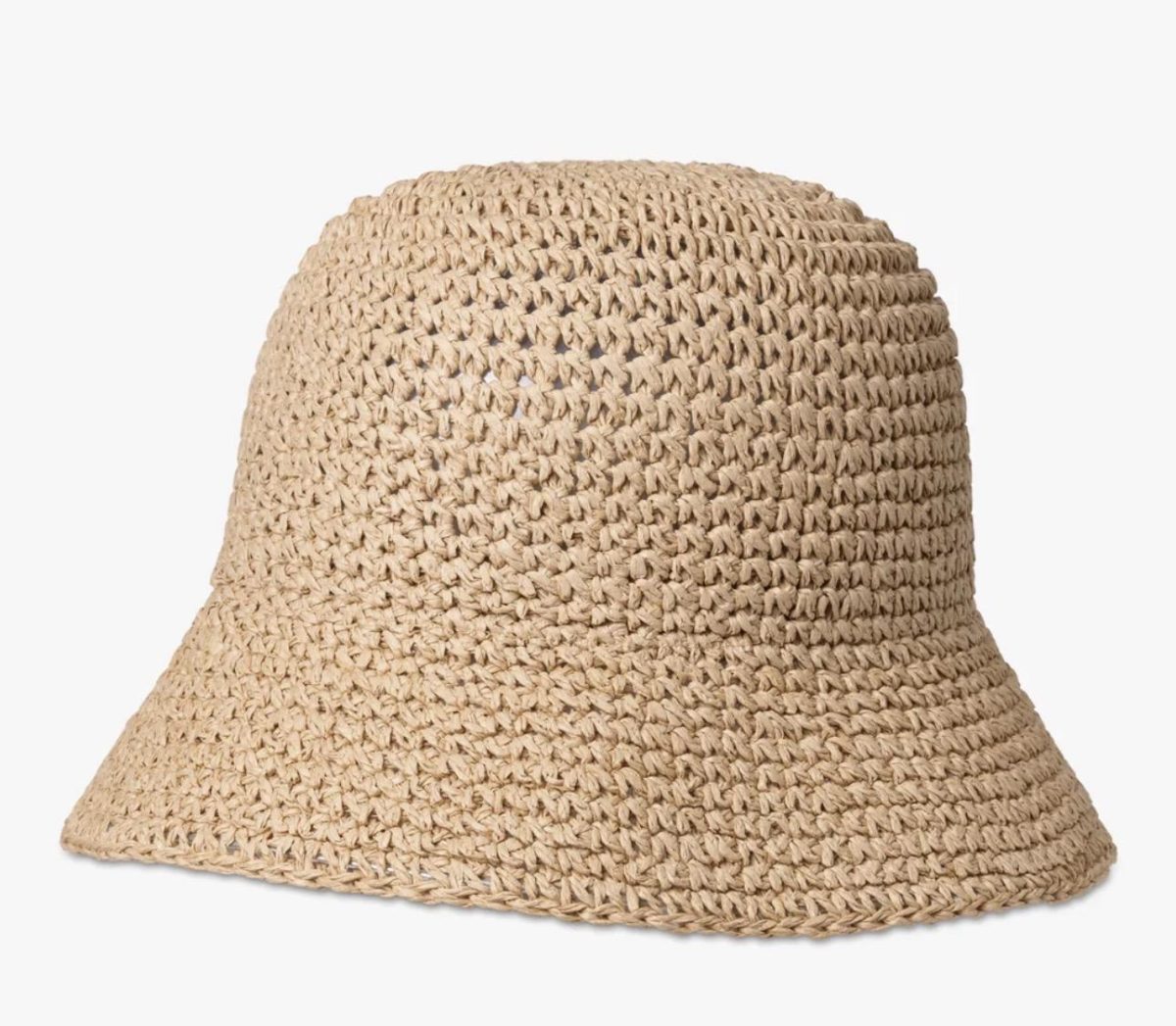 Day Raffia Crochet Bucket Hat Starfish Beige