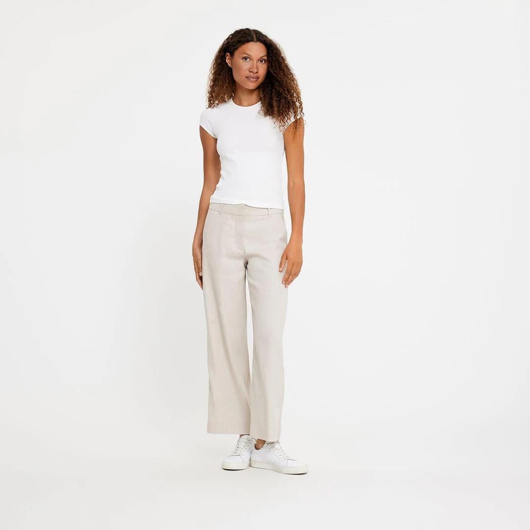 Dena Ankle - Sand Linen