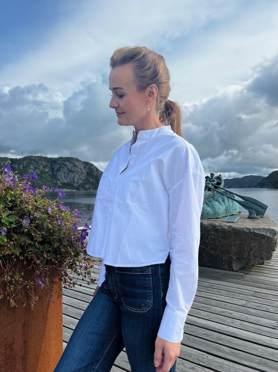 Nova Poplin Shirt - White