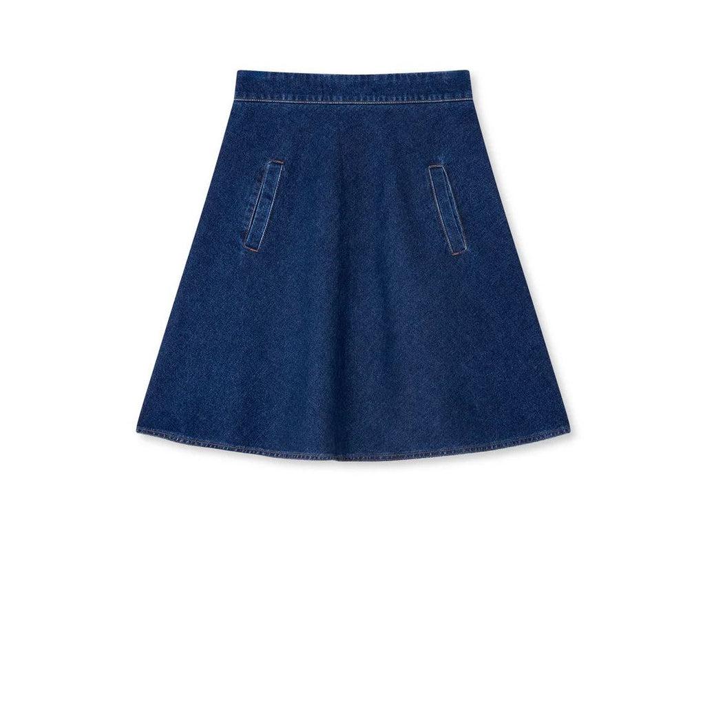 Luke Denim Stelly Skirt Mid Blue Denim