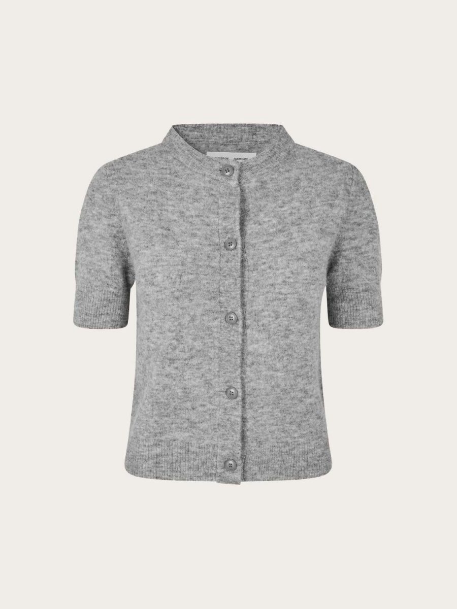 Sanoura SS Cardiagan - Grey melange