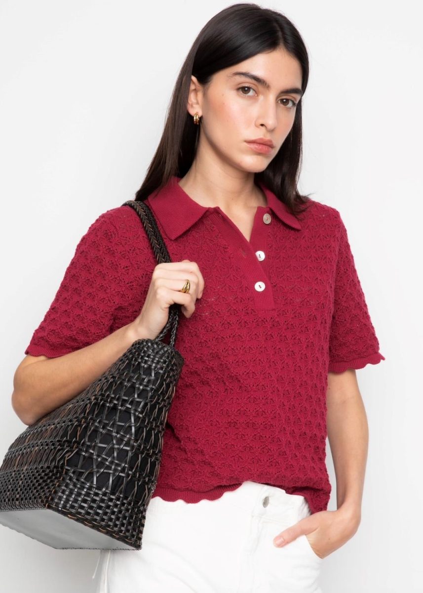 Gwen Knit Tee Berry