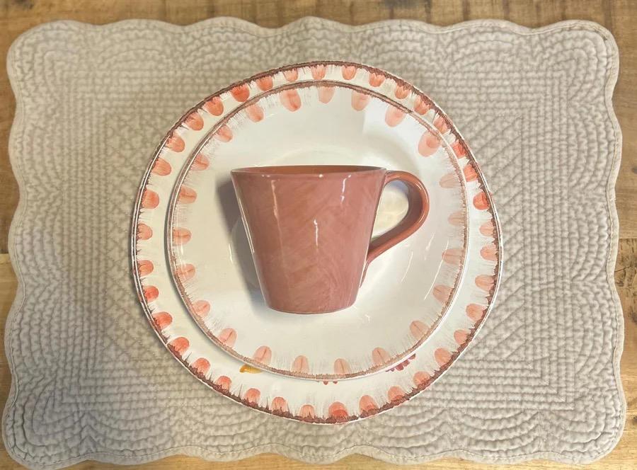 Spisebrikke Velour - Grå/Beige