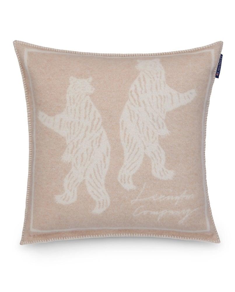 Bears Jacquard Recycled Wool Pillow Cover 50X50cm