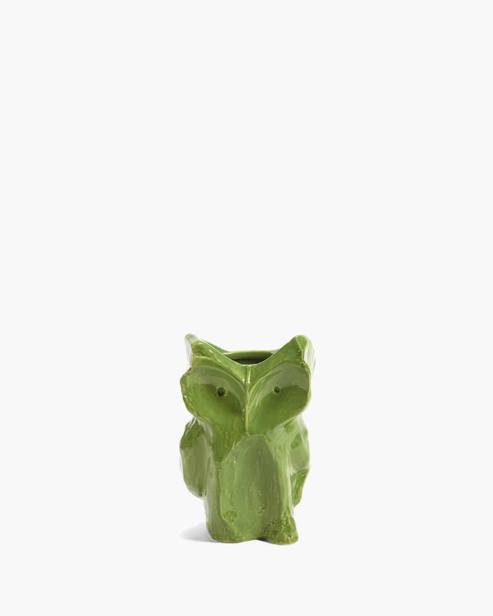 OWL VASE XS GREEN AFTER MIDNIGHT