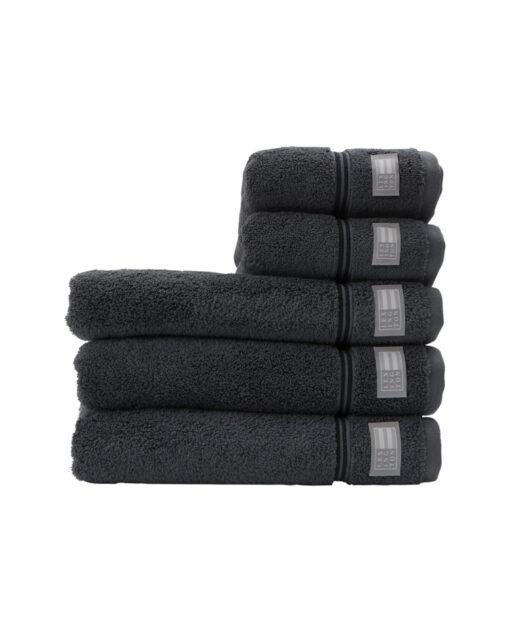 Lexington Hotel Towel Gray / Dk Gray