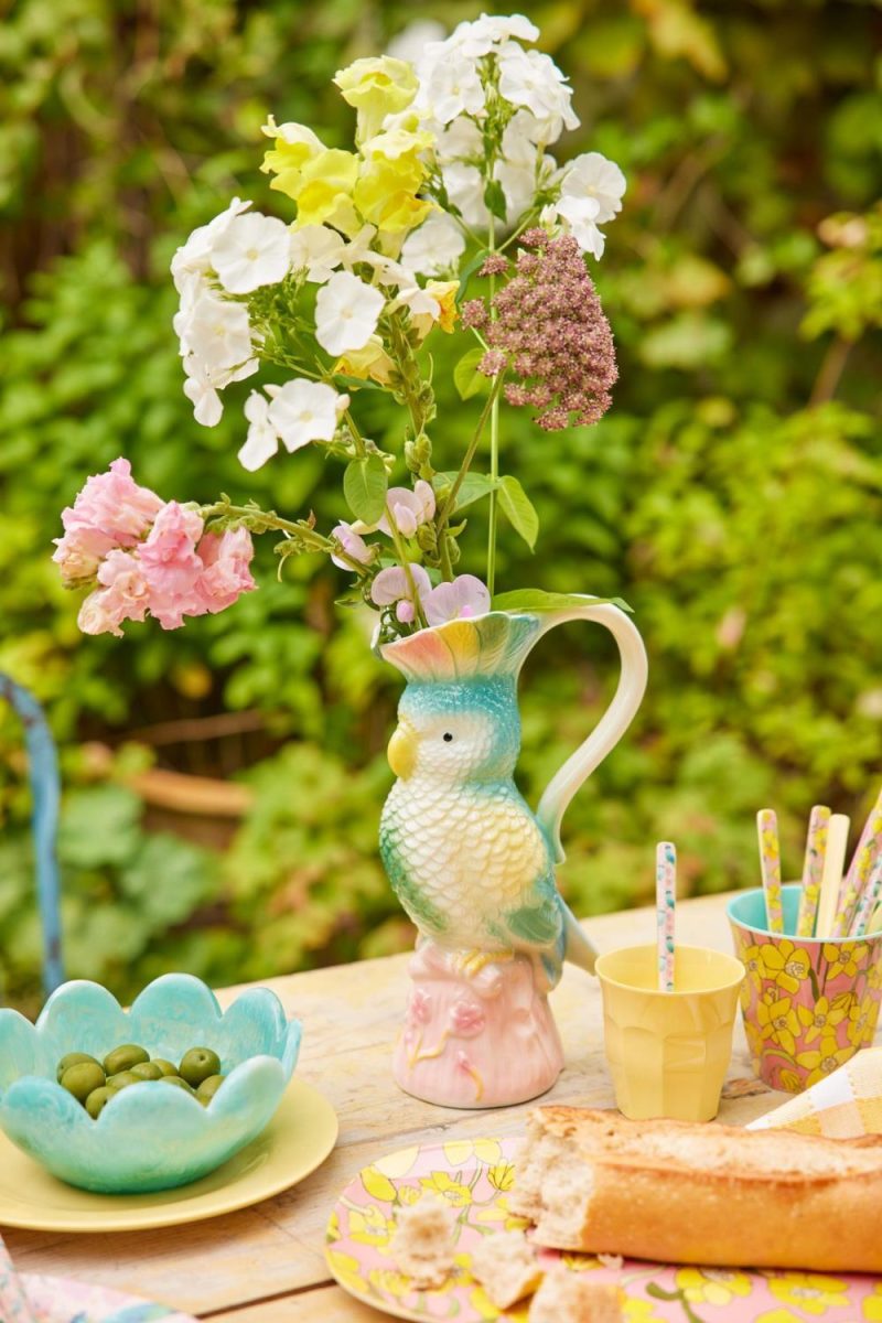 Keramikkmugge Fugl Mint