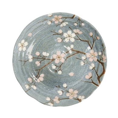 Fujisakura Plate Grey 22x4 cm