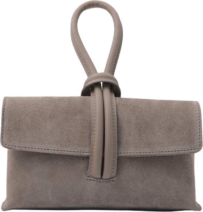Barletta Veske Semsket Taupe Suede