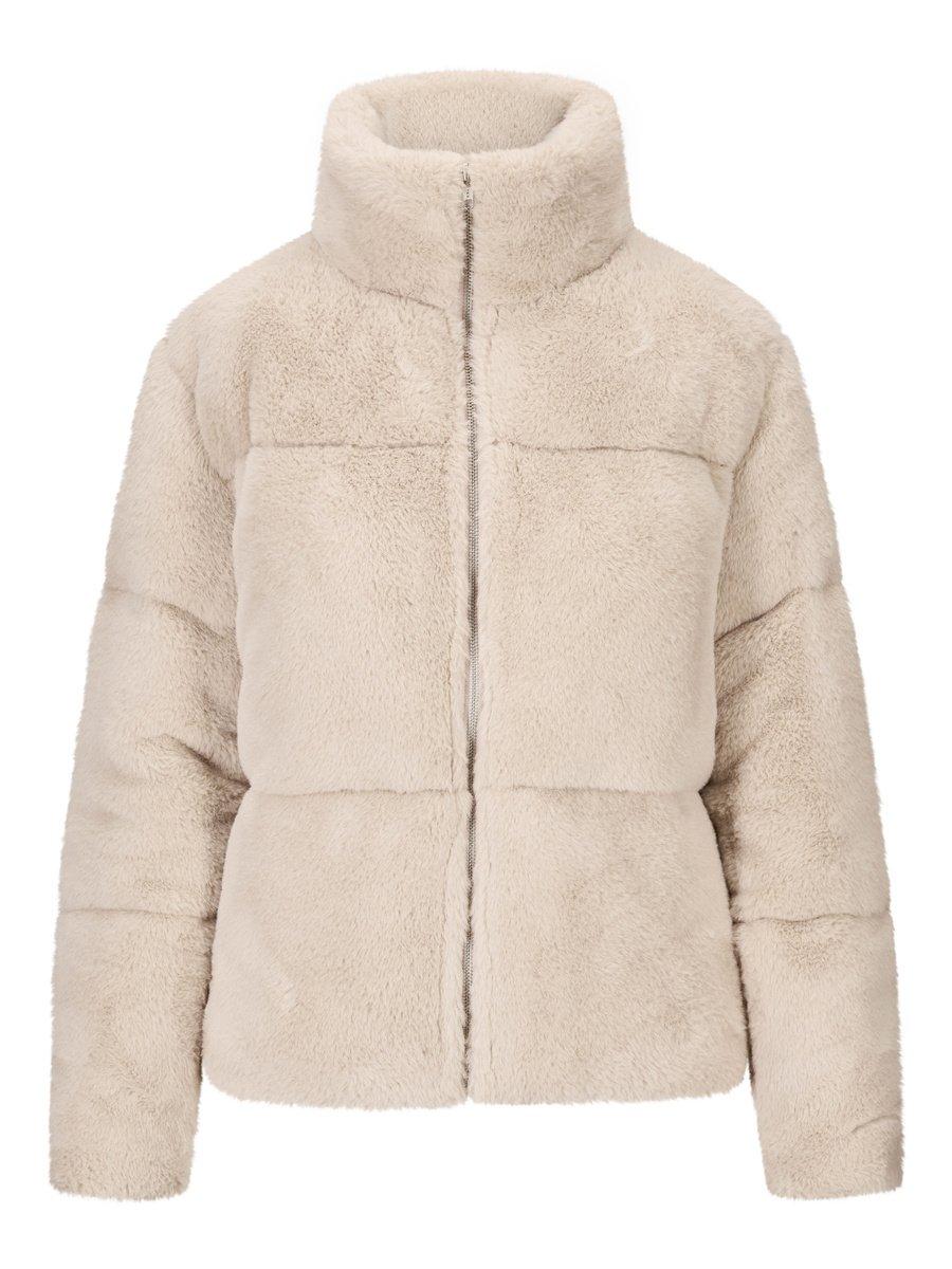 Gisele Fake Fur Jacket Beige