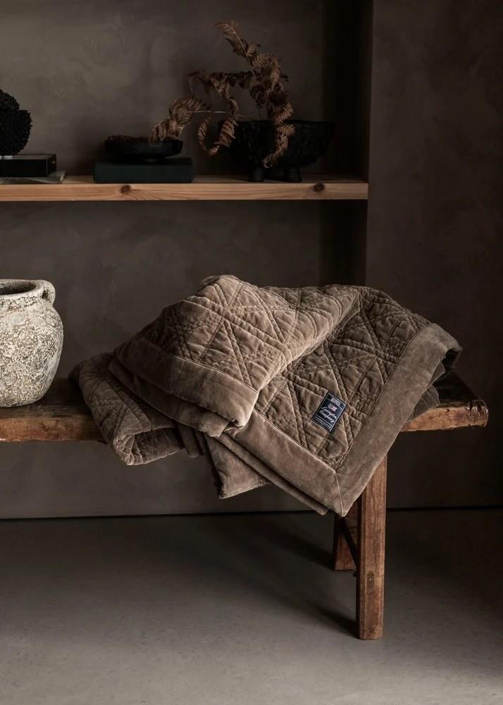 Rattan Quilted Organic Cotton Bedspread 160 X 240 cm