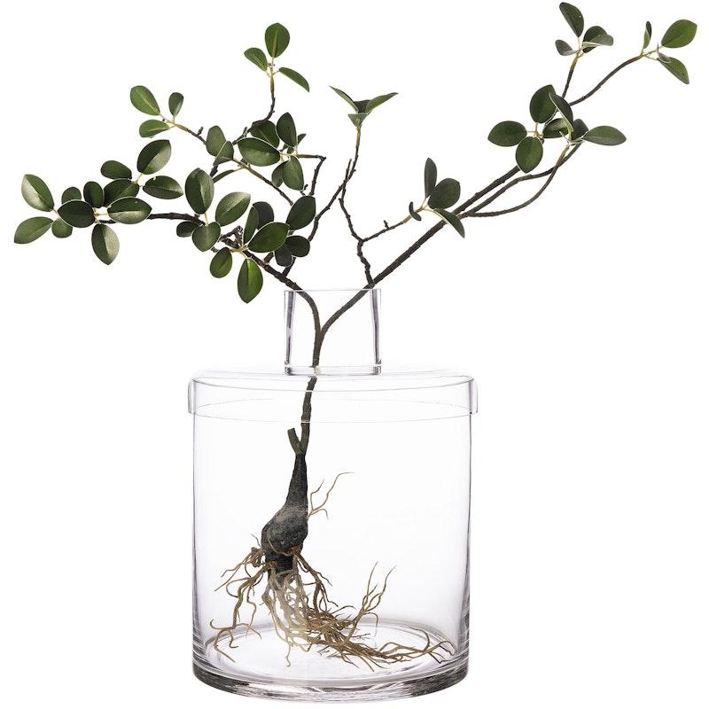 Vase m/lokk d21 h26,5 cm