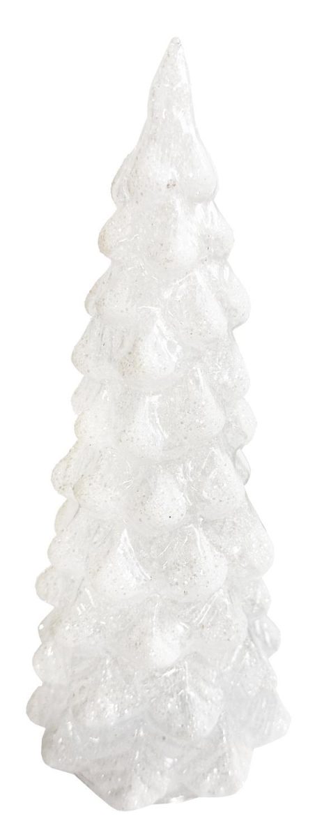 Tre i glass hvit 26 cm