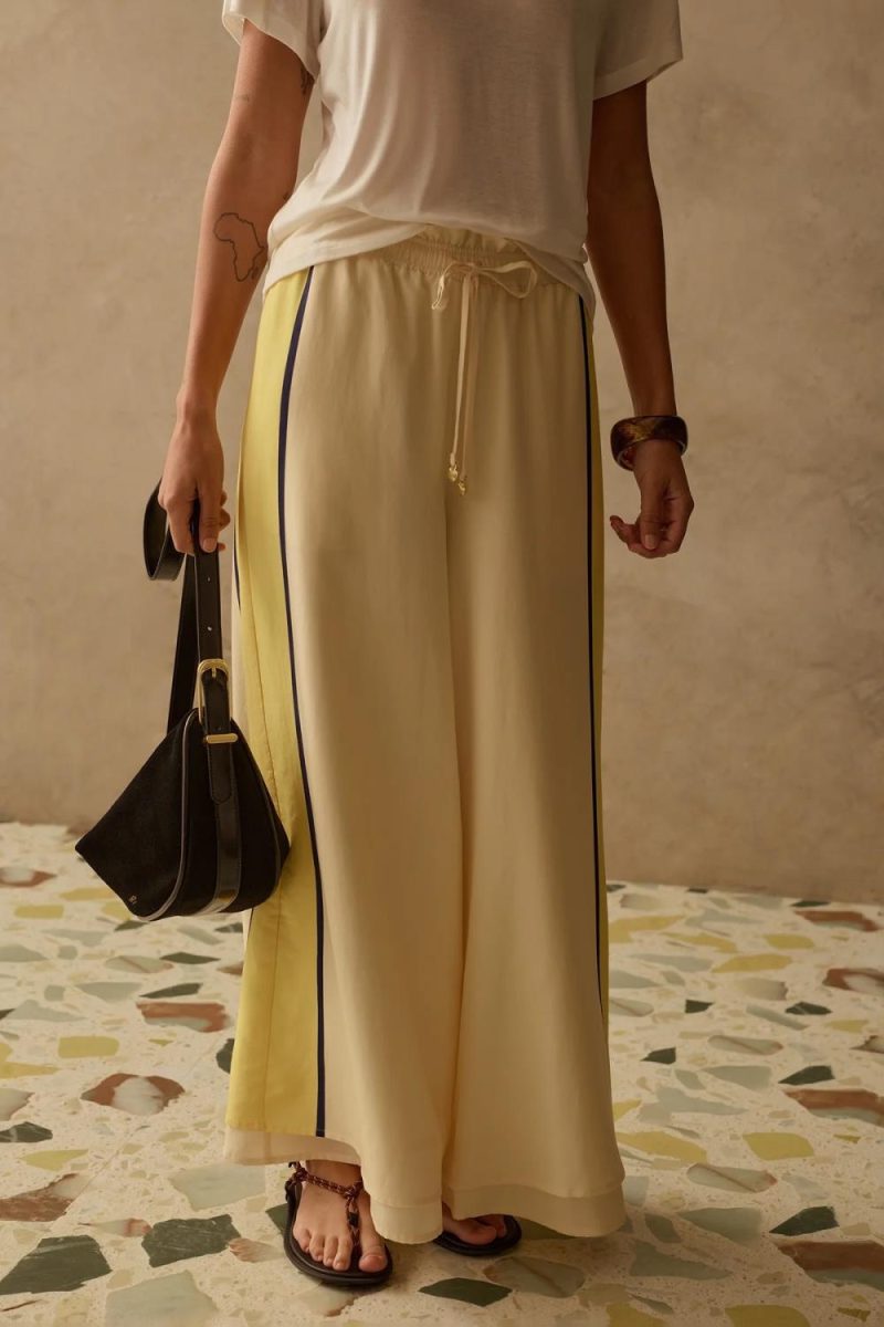 The Lilou Pants Canary Stripe