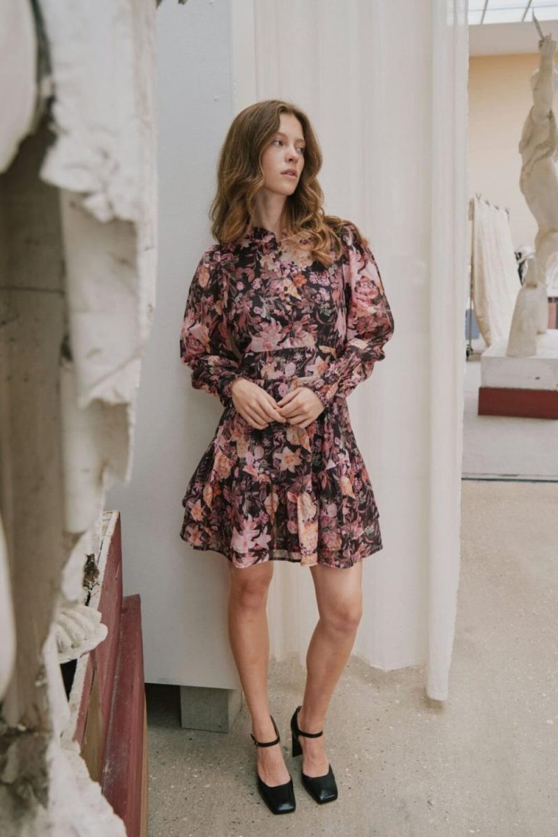 Aberto Big Flower Dress