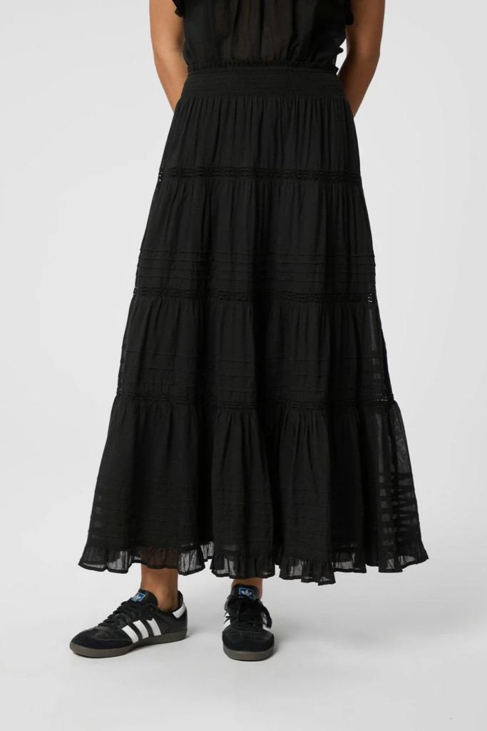 Felicia S Voile Skirt Black