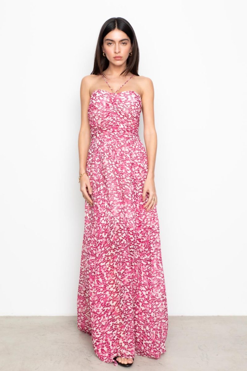 Bree Dress Berry Viola Print