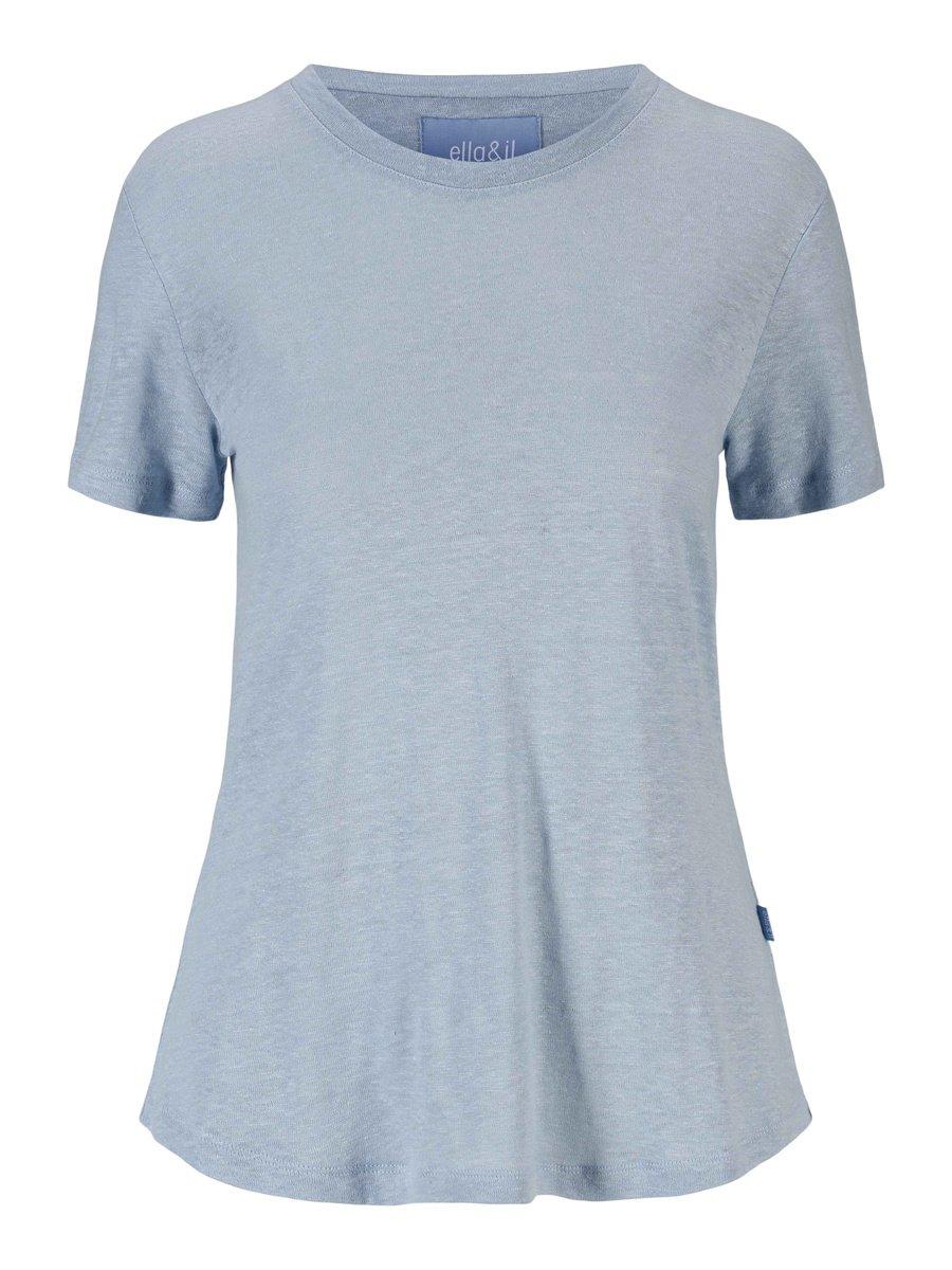 Jane Linen Tee - Kentucky Blue