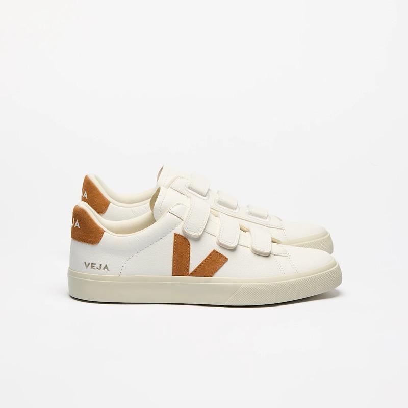 Veja Recife Logo Chromefree - extra white / umber