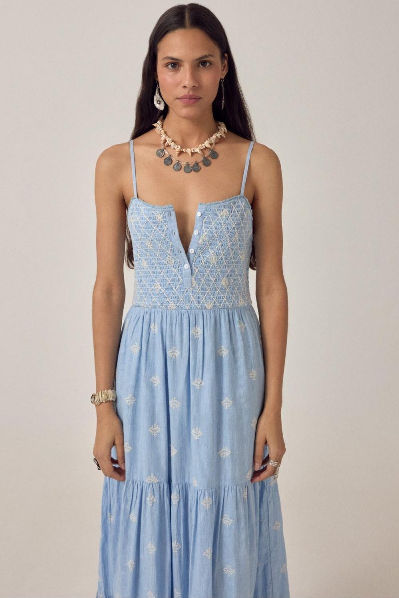 Sunny Etta Sleeveless Dress Sky Blue