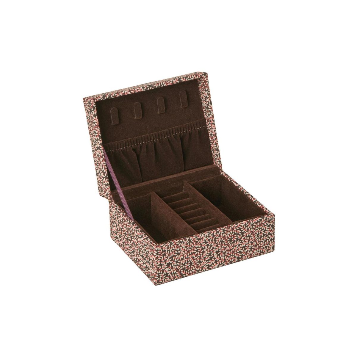 Day Print Jewerly Case Small Coffee Bean