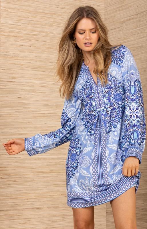 Aarya Dress Blue