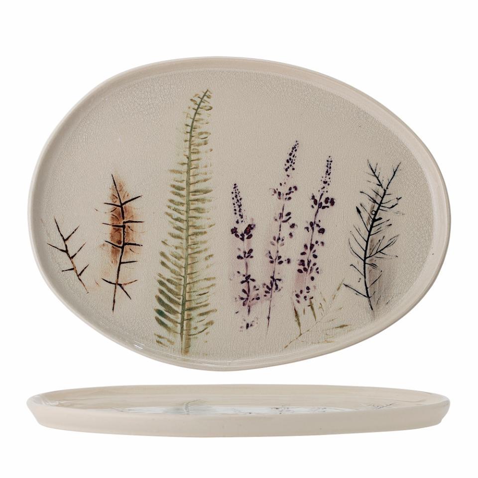 Bea Serveringsfat, Natur stentøy L34,5 x H2 x W26 cm
