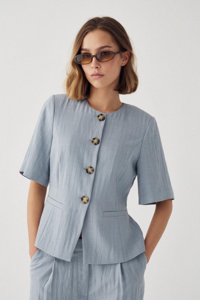 N-Kasaundra Blazer Dove Blue
