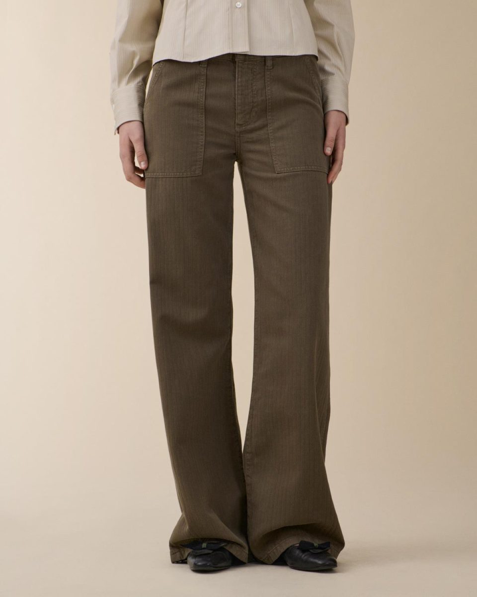 Chevron Khaki Green