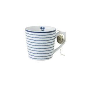 Krus lite Candy Stripe Laura Ashley blå / hvit porselen