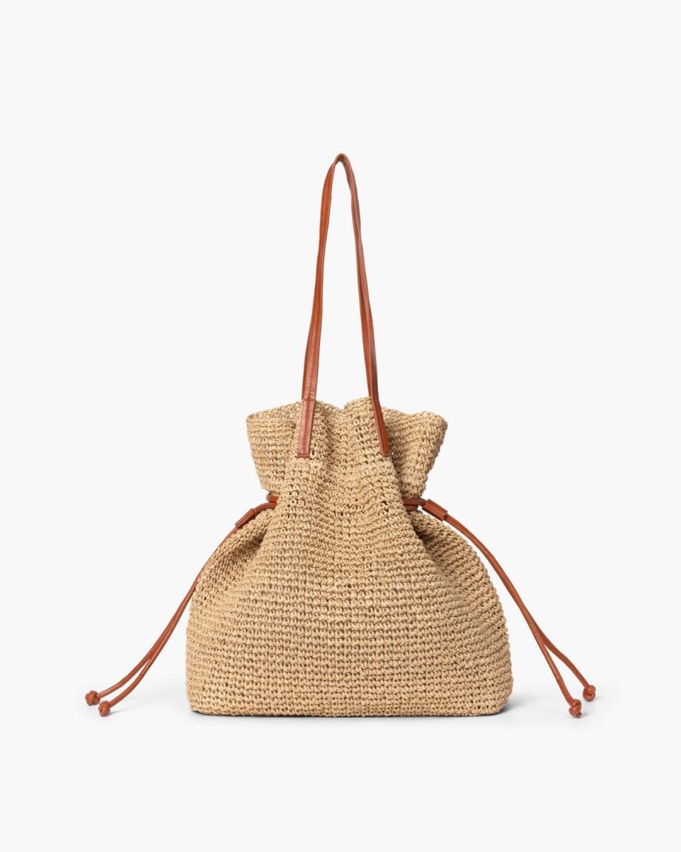 Day Natural Straw Shoulder Starfish Beige