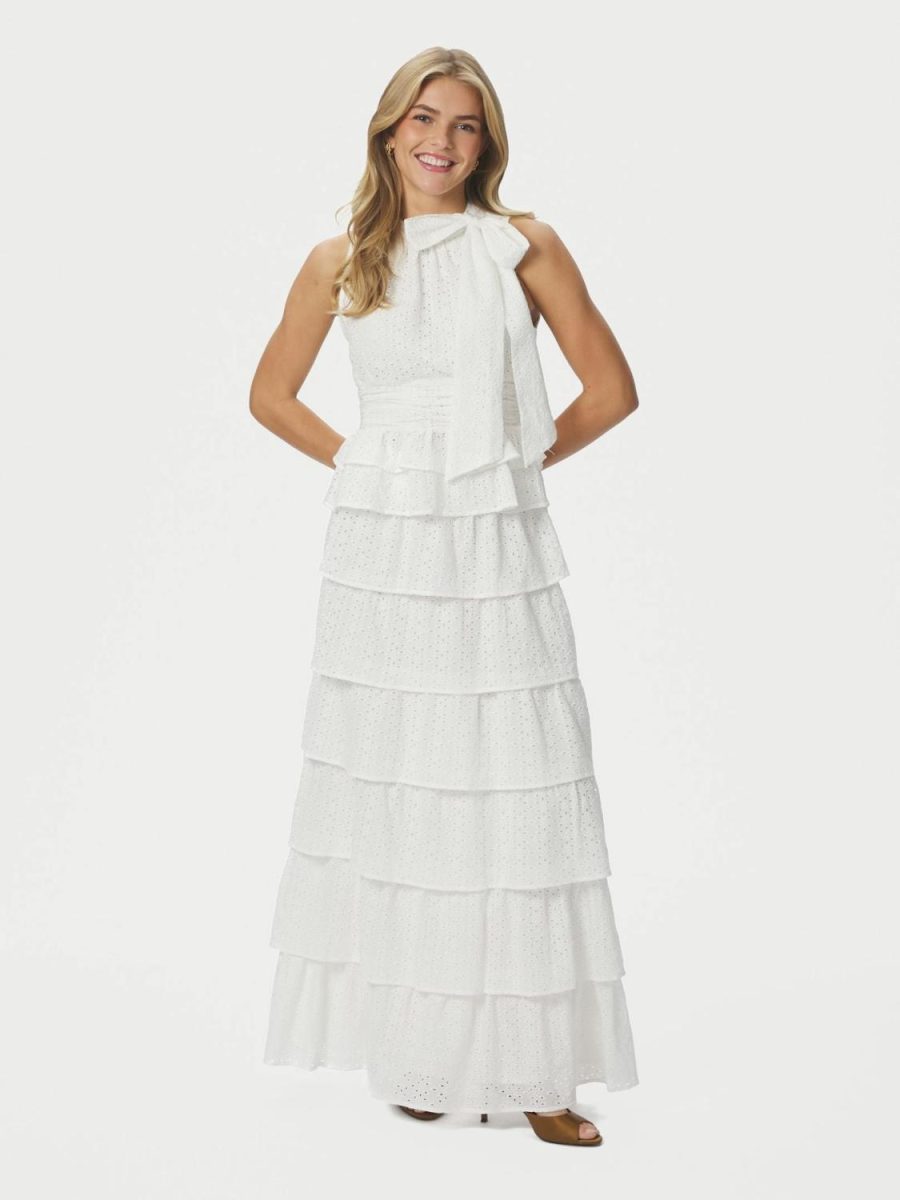 Ansol Emb Topp Off White